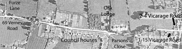Aerial view taken in 1947